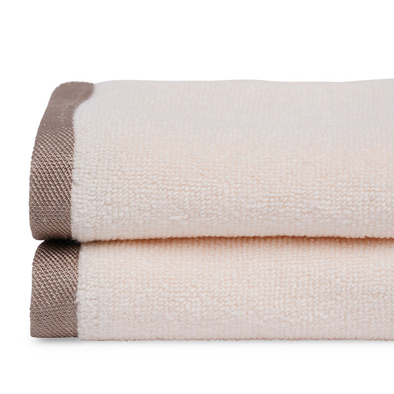 Keira Face Towel | Set Of 4 | Multiple Colors Ivory