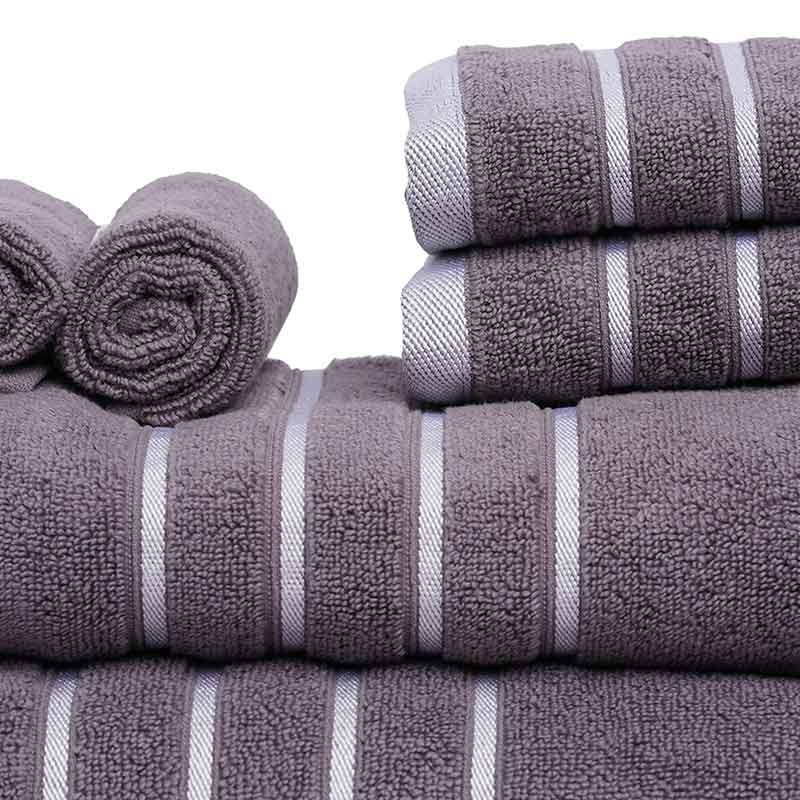 luia Towels Combo | Set of 6 | Multiple Colors Grey