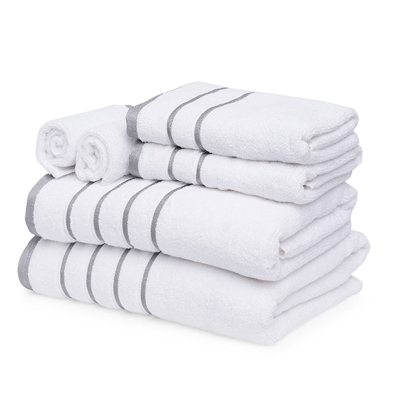 luia Towels Combo | Set of 6 | Multiple Colors White