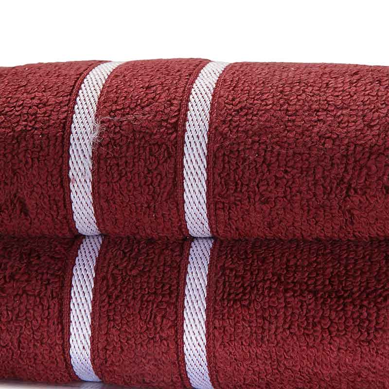 Desteiny Hand Towel | Set Of 2 | Multiple Colors Maroon