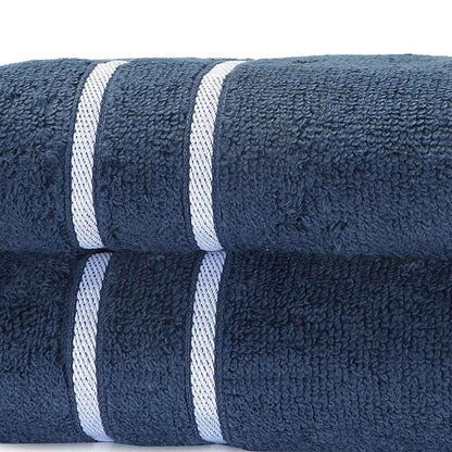 Desteiny Hand Towel | Set Of 2 | Multiple Colors Navy