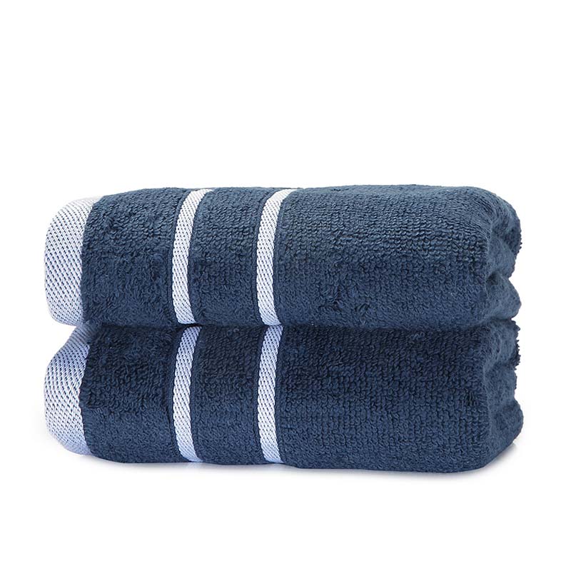 Desteiny Hand Towel | Set Of 2 | Multiple Colors Navy