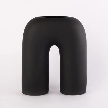 Elegant & Durable Contemporary Design Ceramic Vase Without Flower | 9 x 4 x 10 inches