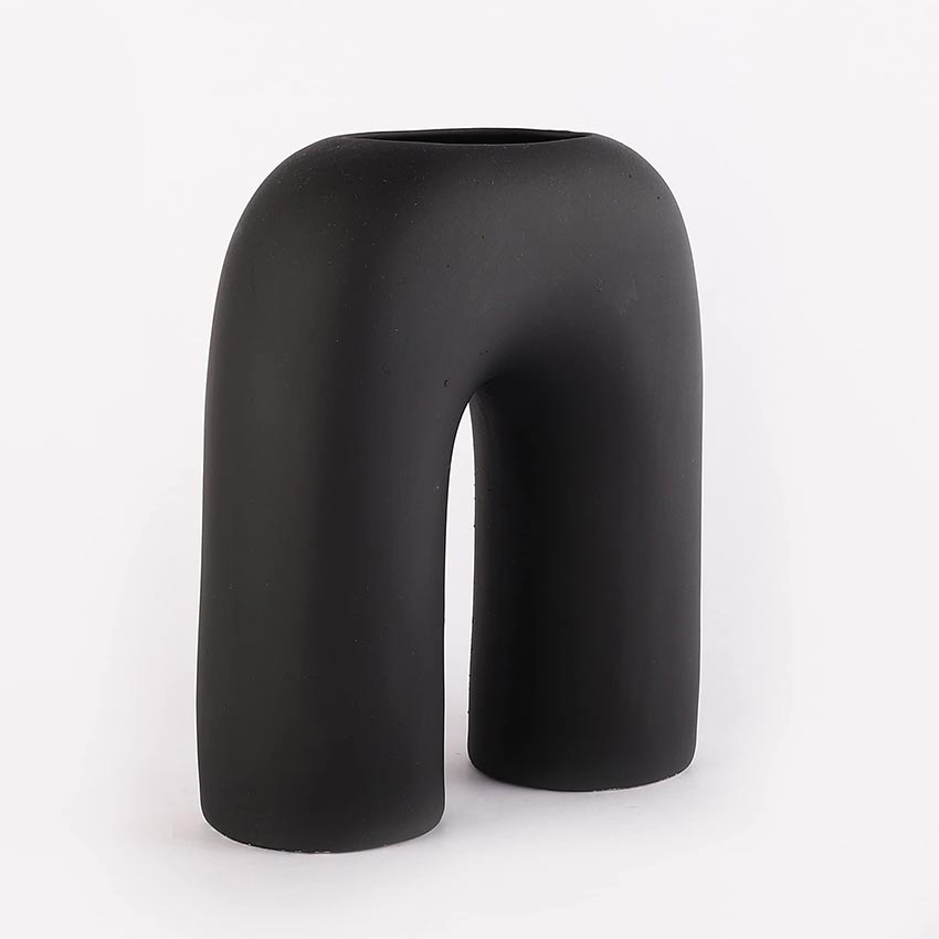 Elegant & Durable Contemporary Design Ceramic Vase Without Flower | 9 x 4 x 10 inches
