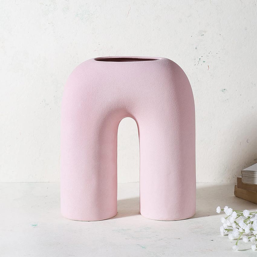 Elegant & Durable Contemporary Design Ceramic Vase Without Flower | 9 x 4 x 10 inches