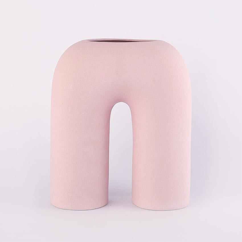 Elegant & Durable Contemporary Design Ceramic Vase Without Flower | 9 x 4 x 10 inches