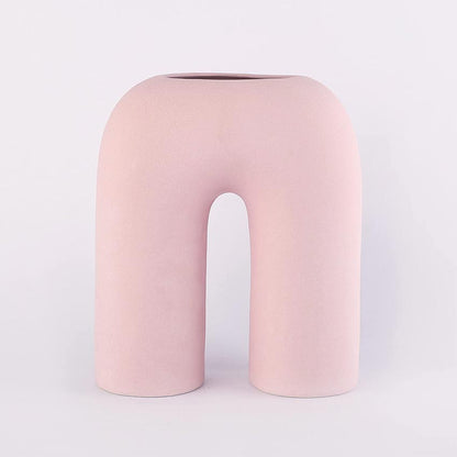 Elegant & Durable Contemporary Design Ceramic Vase Without Flower | 9 x 4 x 10 inches