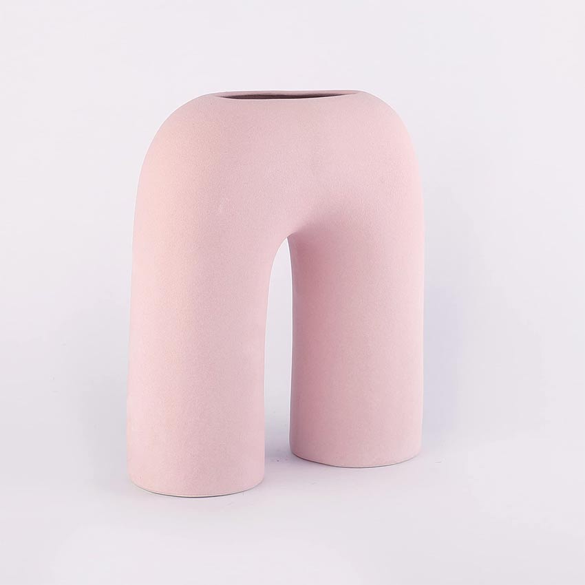 Elegant & Durable Contemporary Design Ceramic Vase Without Flower | 9 x 4 x 10 inches