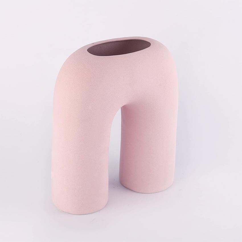 Elegant & Durable Contemporary Design Ceramic Vase Without Flower | 9 x 4 x 10 inches