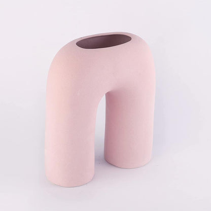 Elegant & Durable Contemporary Design Ceramic Vase Without Flower | 9 x 4 x 10 inches