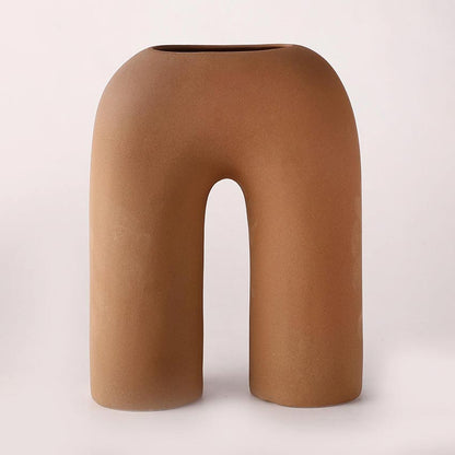 Elegant & Durable Contemporary Design Ceramic Vase Without Flower | 9 x 4 x 10 inches