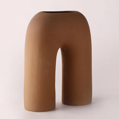 Elegant & Durable Contemporary Design Ceramic Vase Without Flower | 9 x 4 x 10 inches