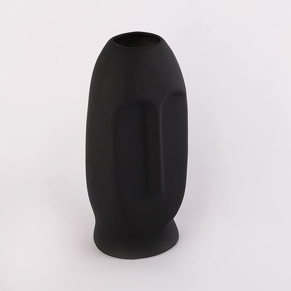 Elegant & Durable Face Design Ceramic Vase Without Flower | 5 x 4 x 11 inches