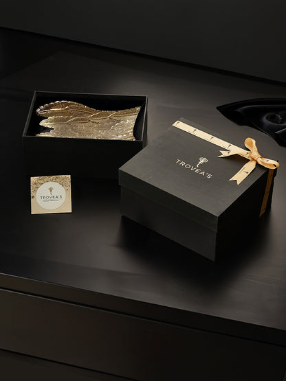 Modern Wings Serving Platter with Gift Box | 14 x 5 x 2 inches