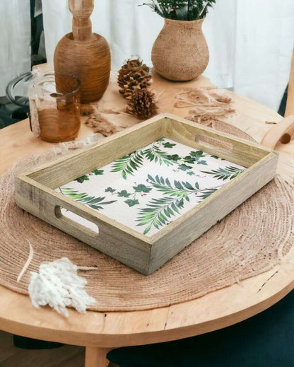 Leaf Wooden Tray | 15 x 10 inches