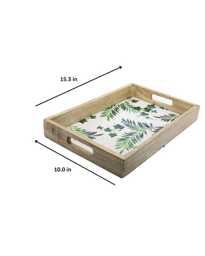 Leaf Wooden Tray | 15 x 10 inches