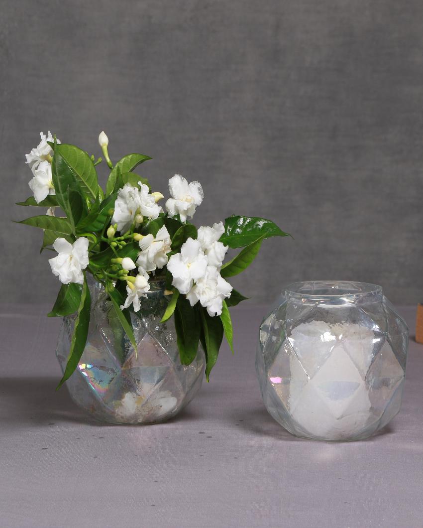 Rainbow Glass Votive Vases | Set Of 2