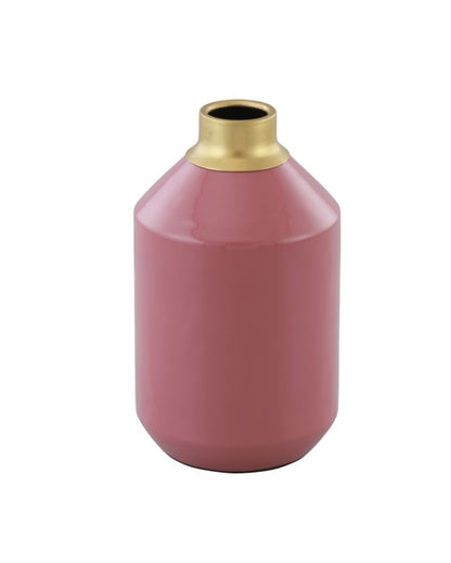 Enamel Metal Vase | 8.3 Inches