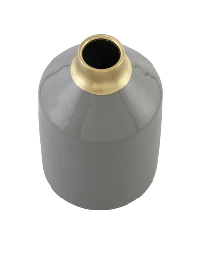 Enamel Metal Vase | 8.3 Inches