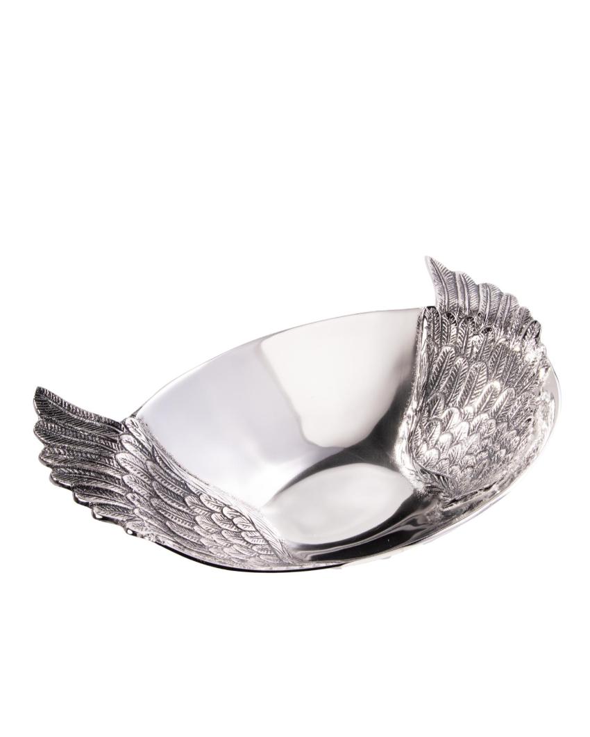 Elegant Winged Grace Oval Serving Bowl | 17 x 12 x 5 inches