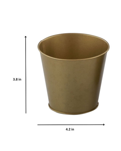 Multipurpose Metal Pots | Set of 2 | 4 Inches | 450 ml