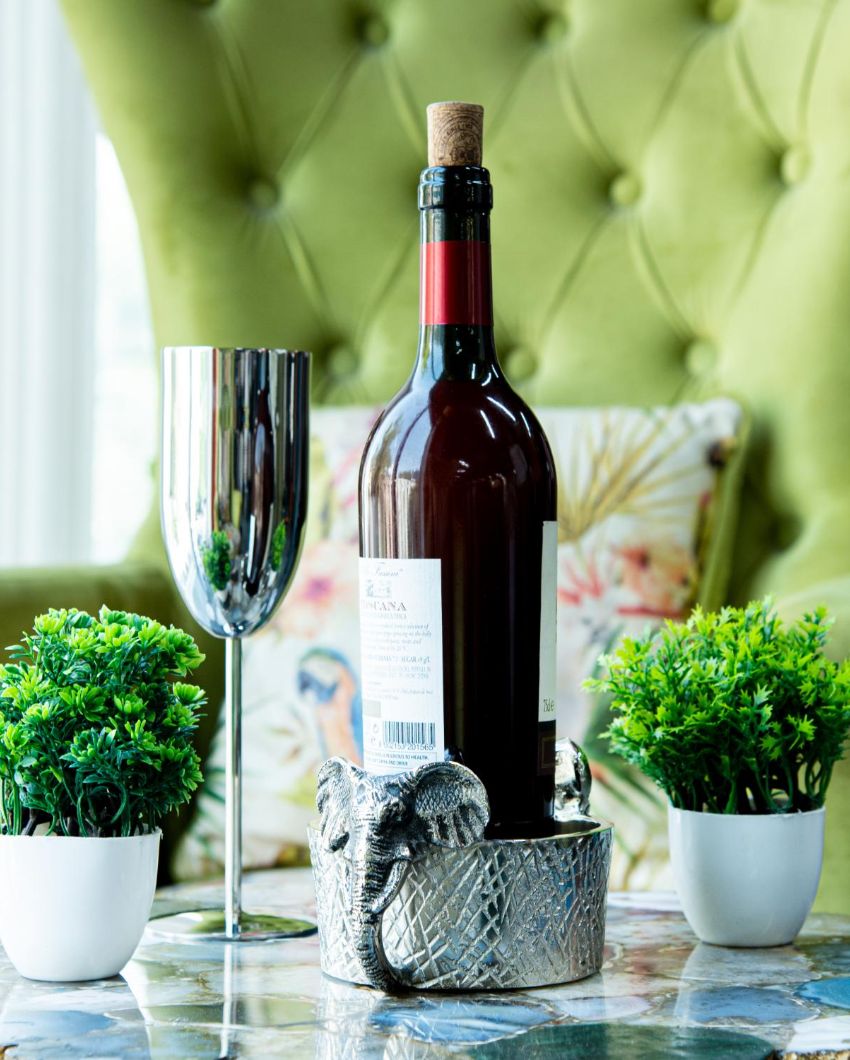 Elegant Majestic Trunk Bottle Holder | 7 x 5 x 4 inches