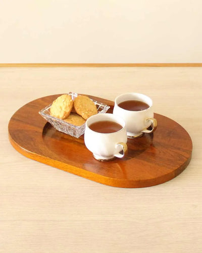 Oval-Ellipse Mango Wood Tray