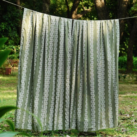 Srujan Tarang Print Rod Pocket Curtain Window