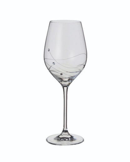 Glitz Crystal Wine Glasses | 3 x 9 inches | Set of 2 | 330ml