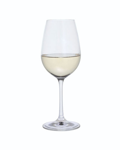 Premium Crystal Wine Glasses | 4 x 9 inches | Set of 6 | 350ml