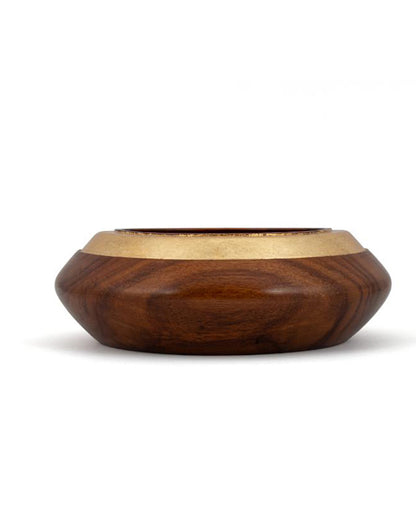 Gold Rosewood Bowl 9 inches
