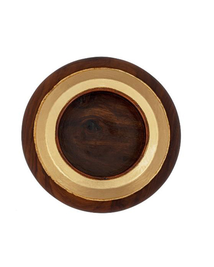 Gold Rosewood Bowl 9 inches