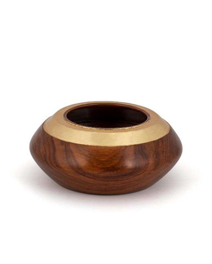 Gold Rosewood Bowl 7 inches