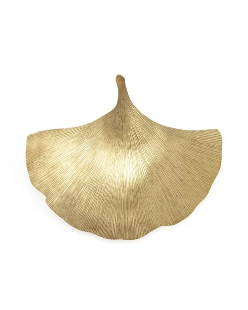 Brass Ginkgo Leaf Platter 13 inches