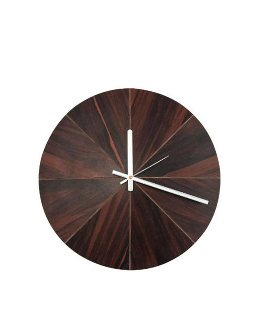 Facet Wood Wall Clock