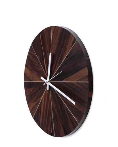 Facet Wood Wall Clock