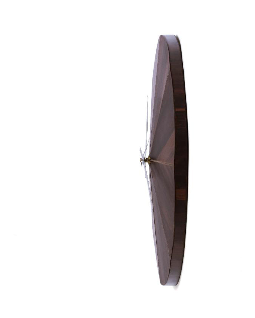 Facet Wood Wall Clock