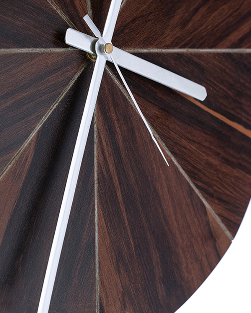 Facet Wood Wall Clock