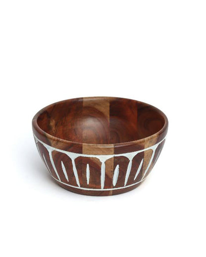 Brown Aurora Wooden Bowl