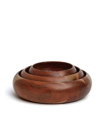 Cory Wooden Rich Bowls | Set of 3