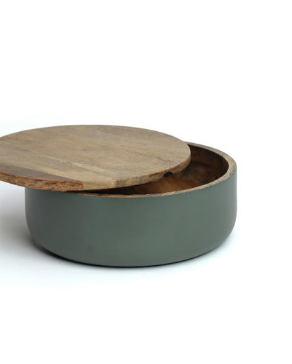 Luca Wooden Roti Box Green