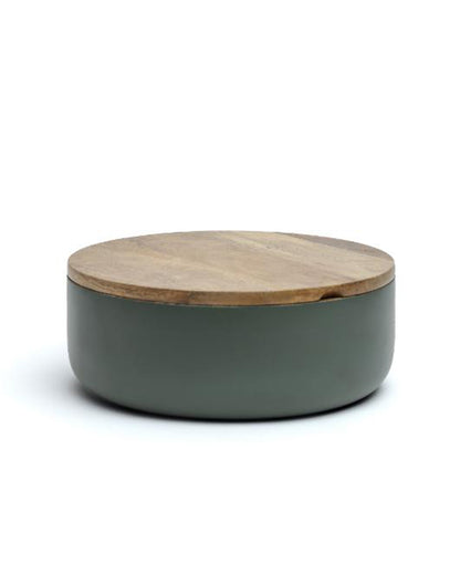 Luca Wooden Roti Box Green