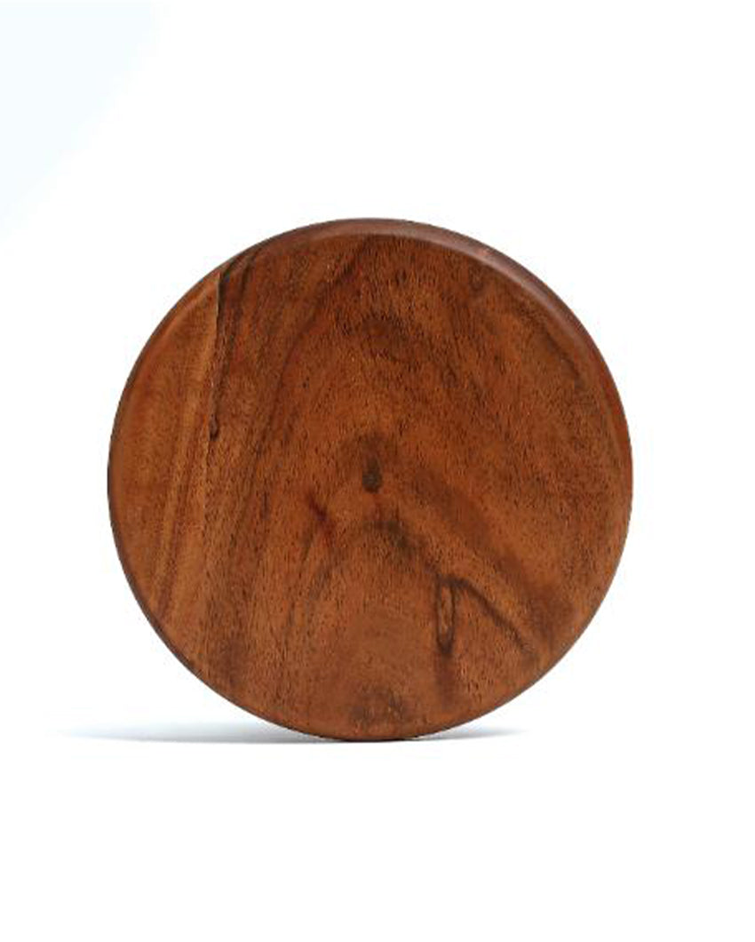 Oval Rosemary Walnut Trivet Lite Brown