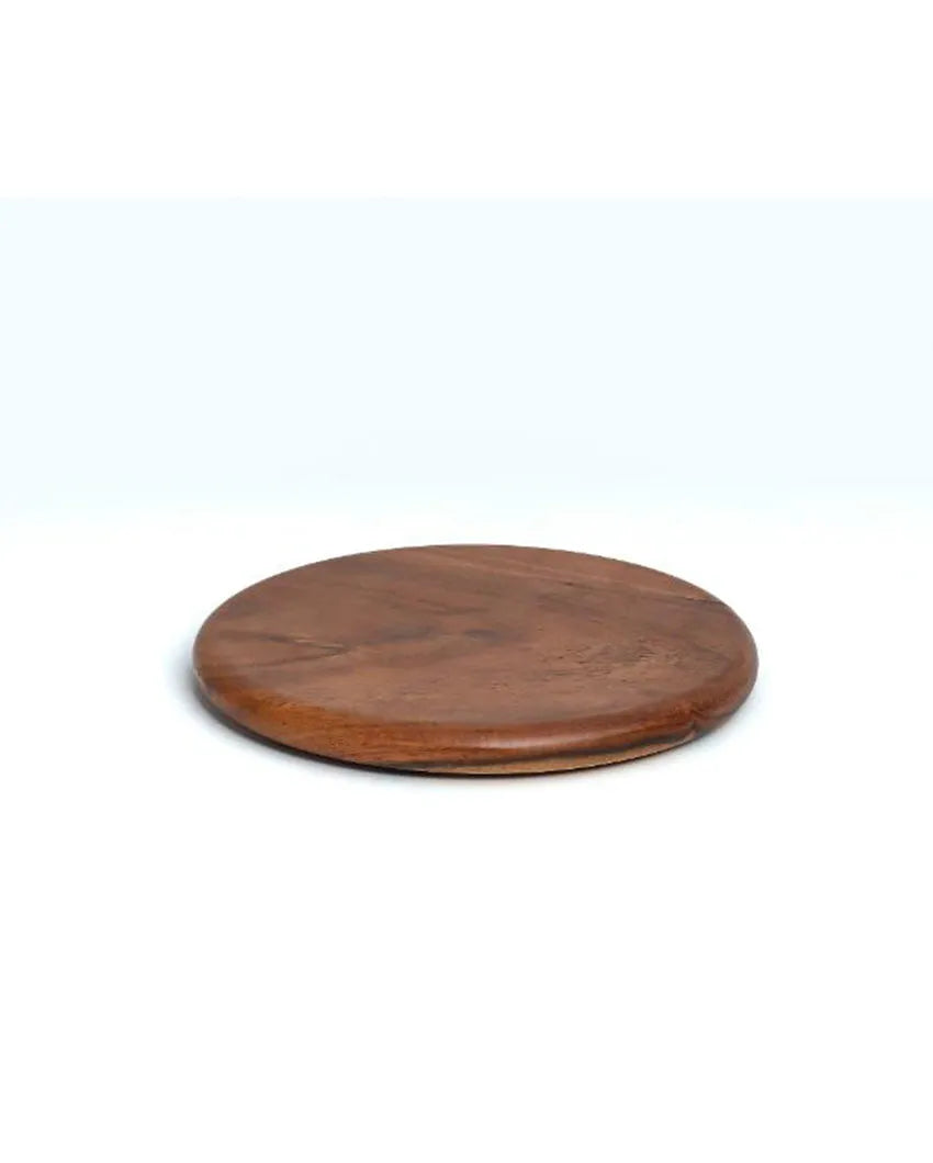 Oval Rosemary Walnut Trivet Lite Brown