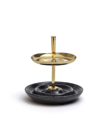 Glossy Bau Marble Pen Stand Black