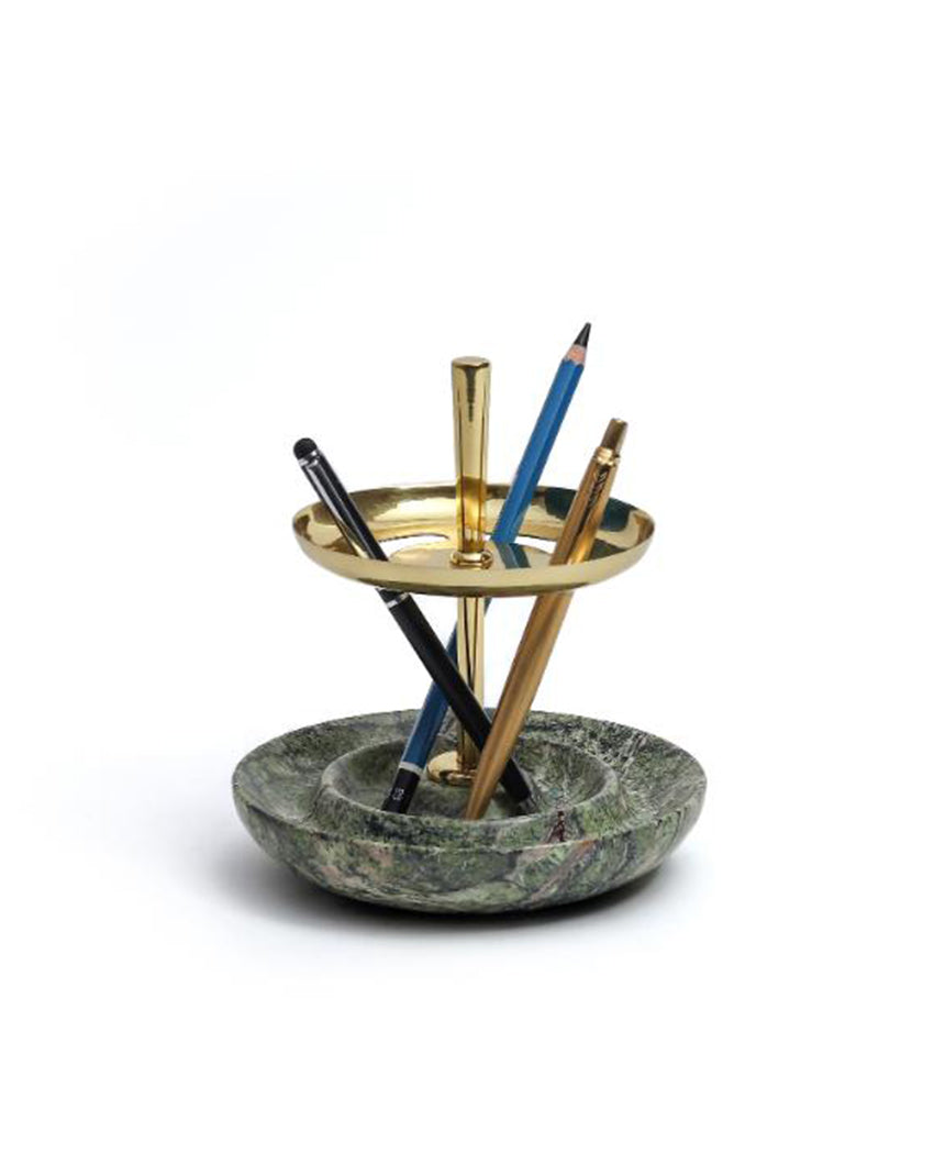 Shiny Bau Sandstone Pen Stand Green