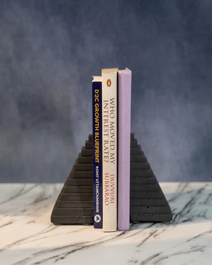 Inspirational Design Staircase To Knowledge Concrete Bookend | 3 x 3 x 5 inches