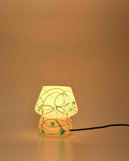 Alhelí Decorative Lighting Glass & Metal Table Lamp | 5 x 7 inches