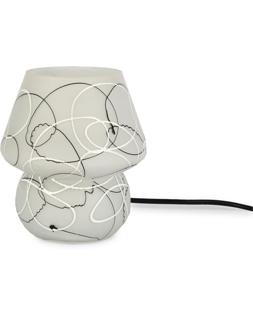 Camomila Decorative Lighting Glass & Metal Table Lamp | 5 x 7 inches