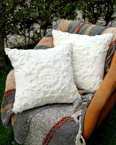 Gorgeous Tufted Cushion Covers | Set of 2 | 18 x 18 Inches